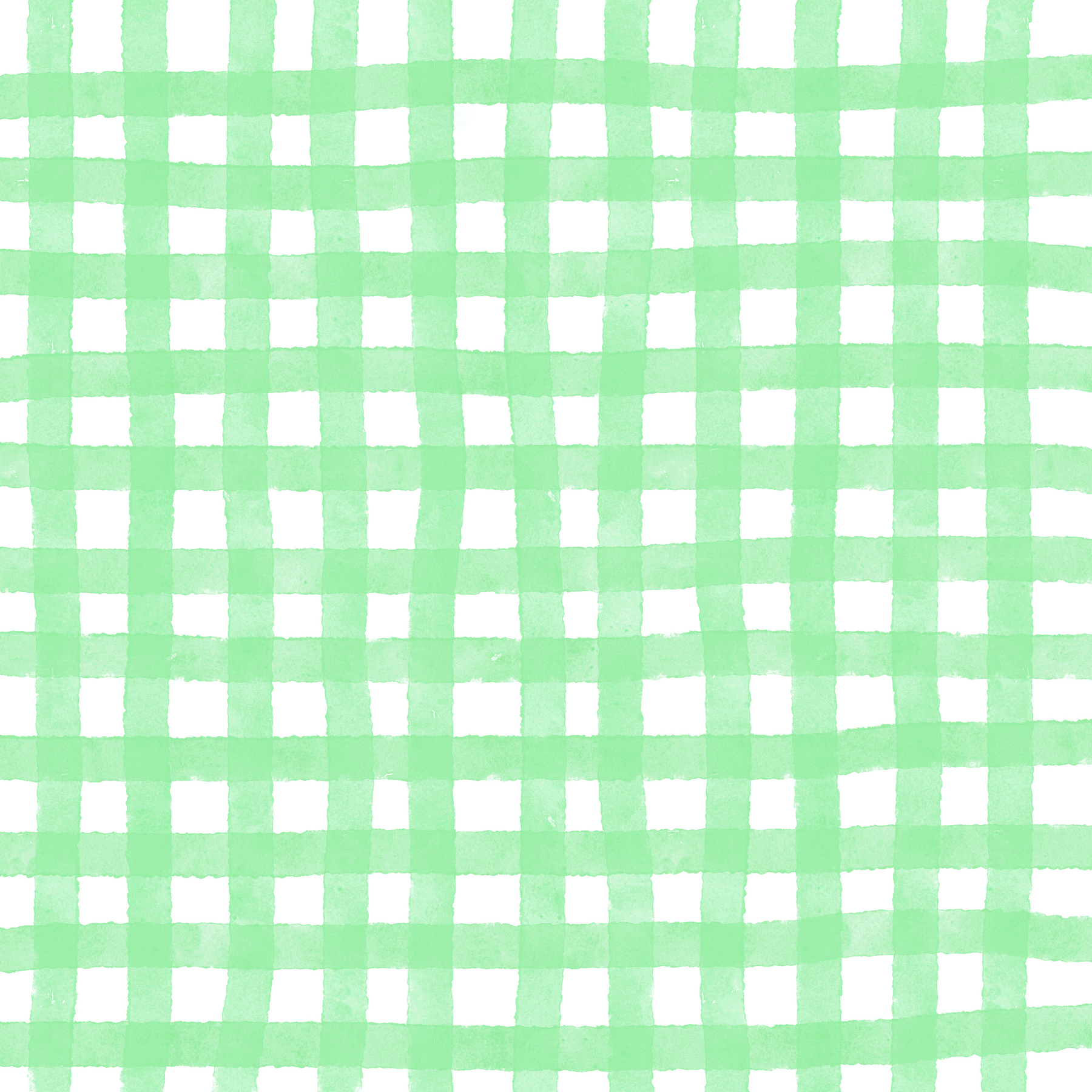 Green Gingham Check Hand Drawn Background 10